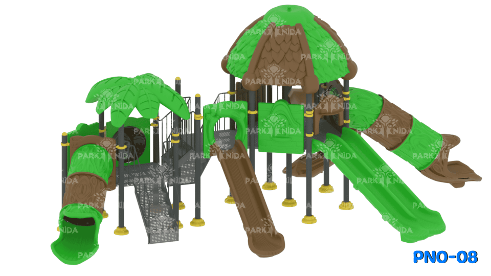 PNO-08 5-12 Yaş 6 Kaydıraklı Çocuk Oyun Parkı
