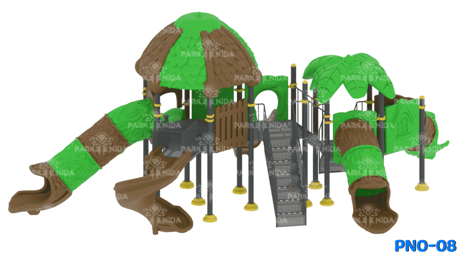 PNO-08 5-12 Yaş 6 Kaydıraklı Çocuk Oyun Parkı