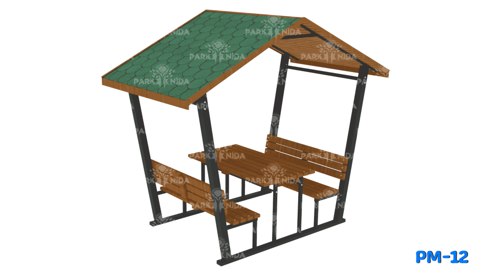 PM-12 Çatılı  Piknik Masası